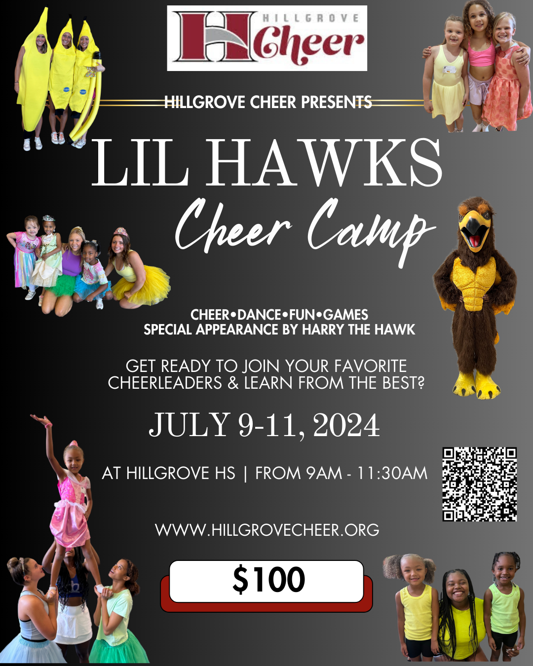 Join us for our next Lil Hawks Cheer Camp – July 9 – 11, 2024 ...